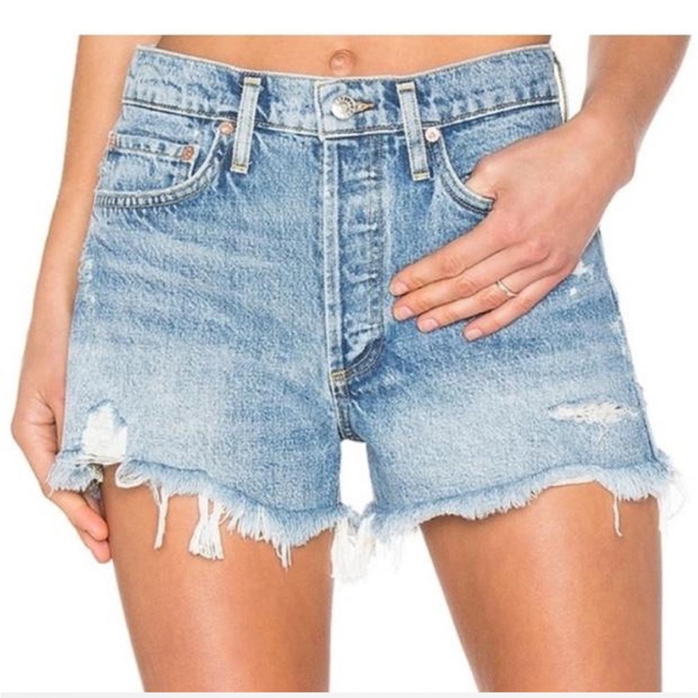 Agolde Parker Vintage Cut Off Shorts in Swapmeet Size 26 Summer Distressed Beach